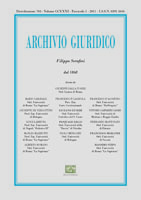 Archivio Giuridico n. 1 2011