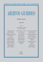 Archivio Giuridico n. 2 2011