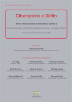 Ciberspazio e diritto n. 3 2012