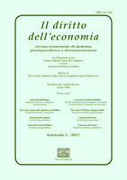 Il diritto dell’economia n. 1 2011