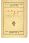 Studi sul Risorgimento in Lombardia (vol. I)