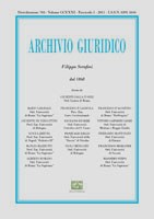 Archivio Giuridico n. 1 2011 - versione digitale