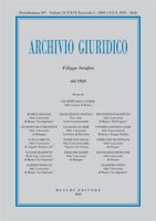 Archivio Giuridico n. 3 2009