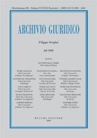 Archivio Giuridico n. 1 2009