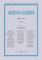 Archivio Giuridico n. 3 2008 - versione digitale