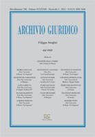 Archivio Giuridico n. 2 2012 - versione digitale