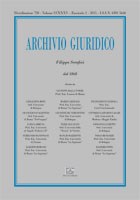 Archivio Giuridico n. 2 2015 - versione digitale