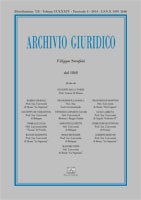 Archivio Giuridico n. 4 2014 - versione digitale