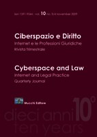 Ciberspazio e diritto n. 3|4 2009 - versione digitale
