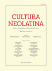 Cultura Neolatina n. 1-2 2020