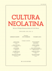 Cultura Neolatina n. 1-2 2018