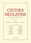Cultura Neolatina n. 3-4 2020