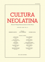 Cultura Neolatina n. 3-4 2020