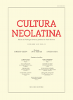 Cultura Neolatina n. 3-4 2019