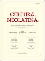 Cultura Neolatina n. 3-4 2011