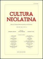 Cultura Neolatina n. 1-2 2011 - versione digitale