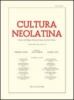 Cultura Neolatina n. 1-2 2012