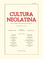 Cultura neolatina n. 1-2 2013
