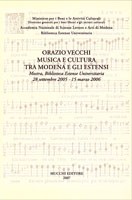 Orazio Vecchi Musica e Cultura tra Modena e gli Estensi