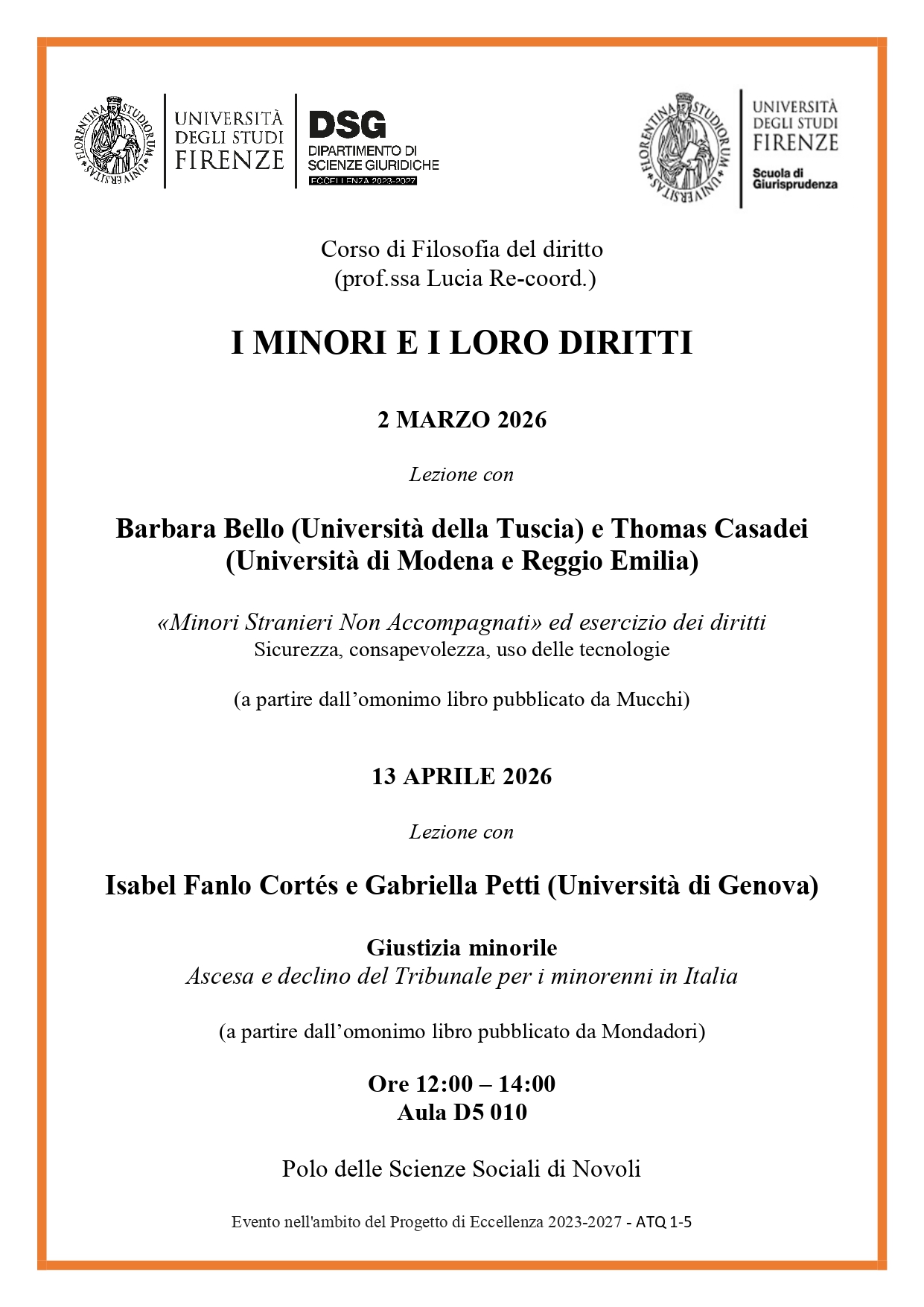 Minori stranieri Bello Casadei FI