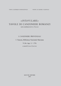 3. Venezia Biblioteca Nazionale Marciana. V (Str. App. 11 = 278)